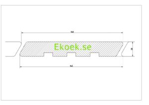 Förkolnad och borstad fasadpanel av nordisk gran